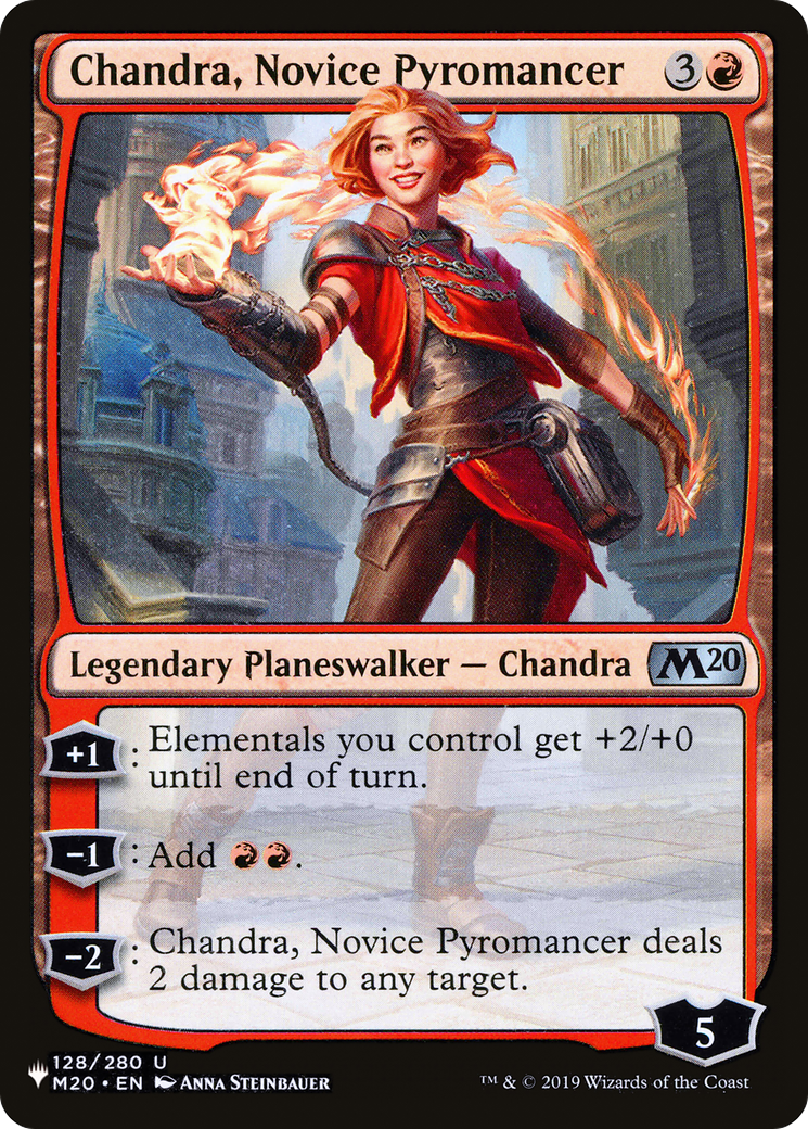 Chandra, Novice Pyromancer [The List] | Card Merchant Takapuna