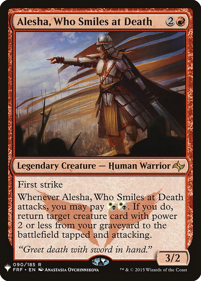 Alesha, Who Smiles at Death [The List] | Card Merchant Takapuna