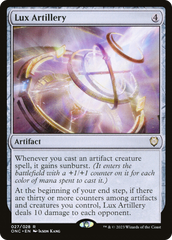 Lux Artillery [Phyrexia: All Will Be One Commander] | Card Merchant Takapuna