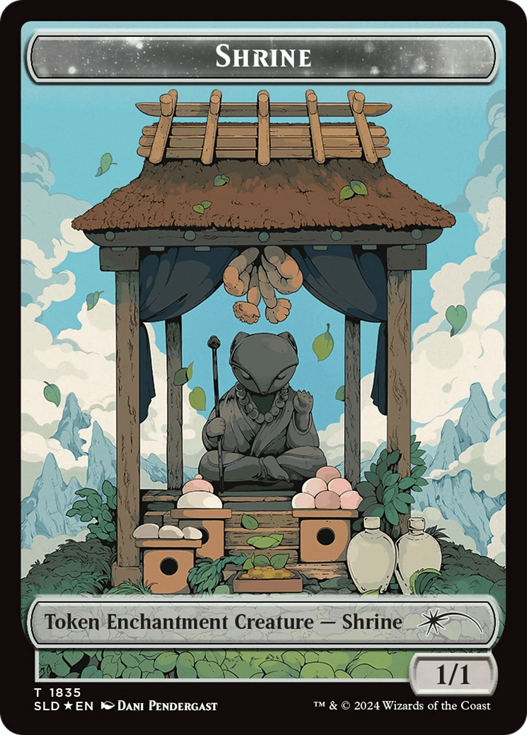 Shrine Token (Rainbow Foil) [Secret Lair: From Cute to Brute Tokens] | Card Merchant Takapuna