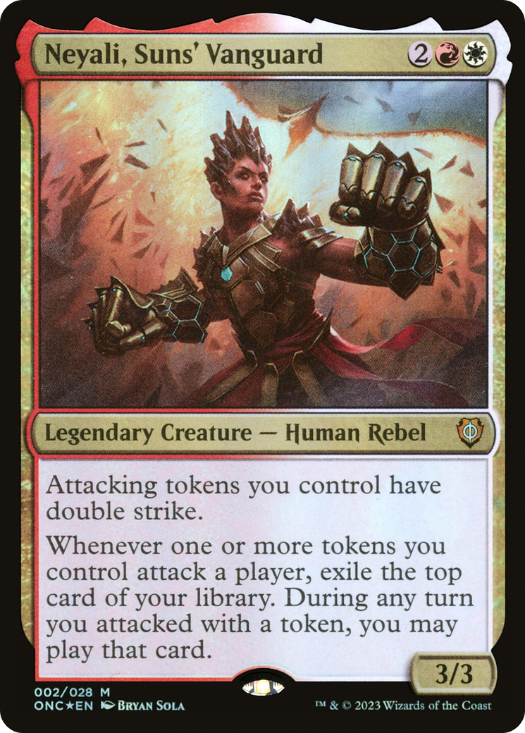 Neyali, Suns' Vanguard [Phyrexia: All Will Be One Commander] | Card Merchant Takapuna