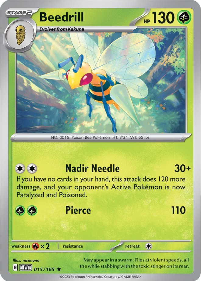 Beedrill (015/165) [Scarlet & Violet 151] | Card Merchant Takapuna