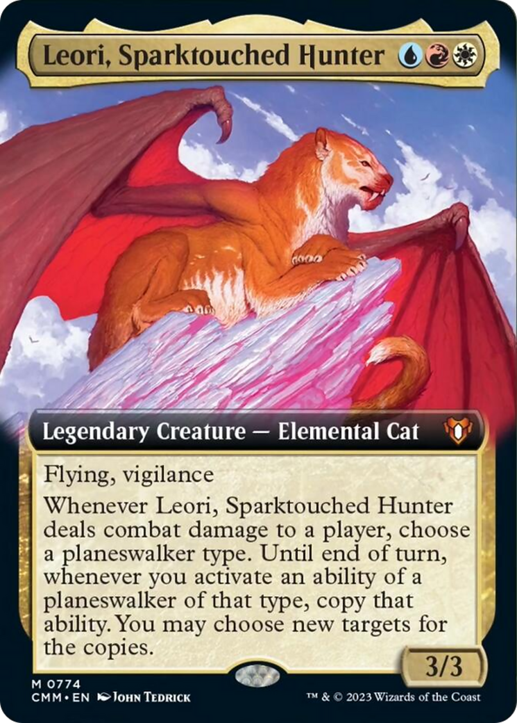 Leori, Sparktouched Hunter (Extended Art) [Commander Masters] | Card Merchant Takapuna