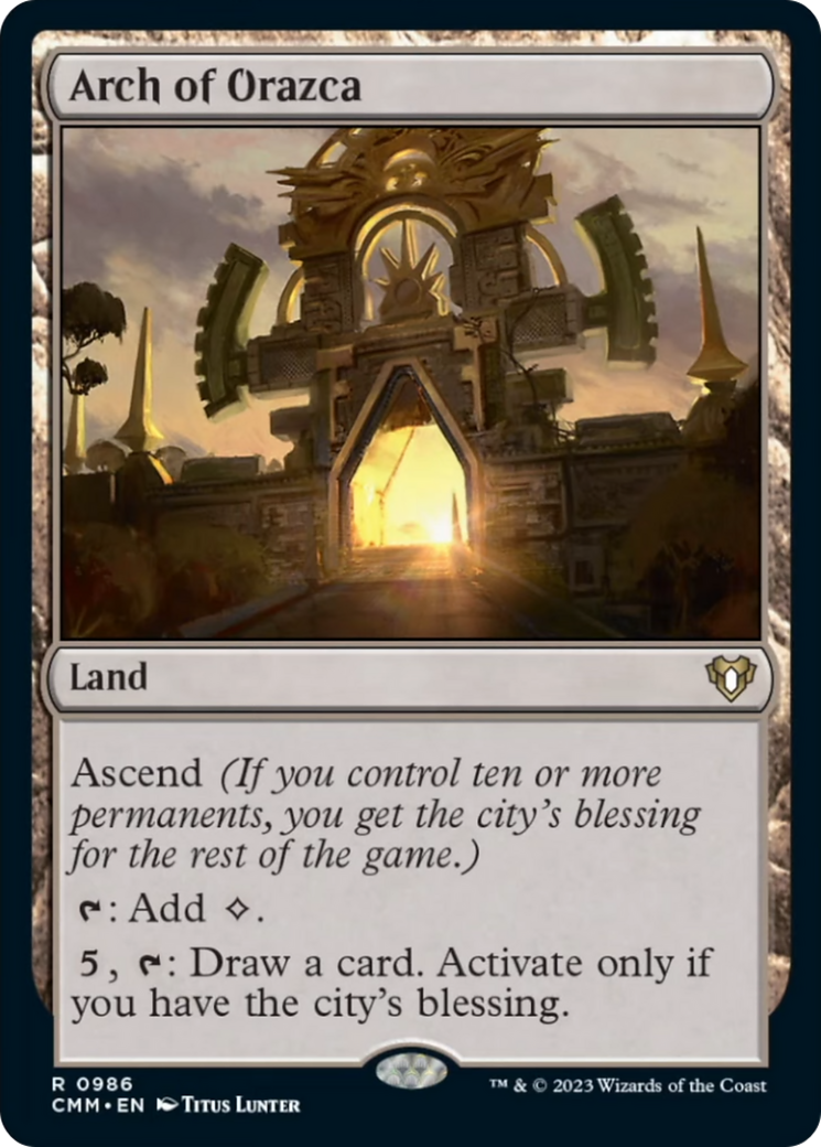 Arch of Orazca [Commander Masters] | Card Merchant Takapuna