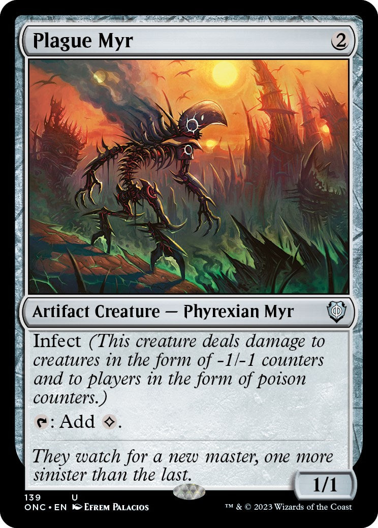 Plague Myr [Phyrexia: All Will Be One Commander] | Card Merchant Takapuna