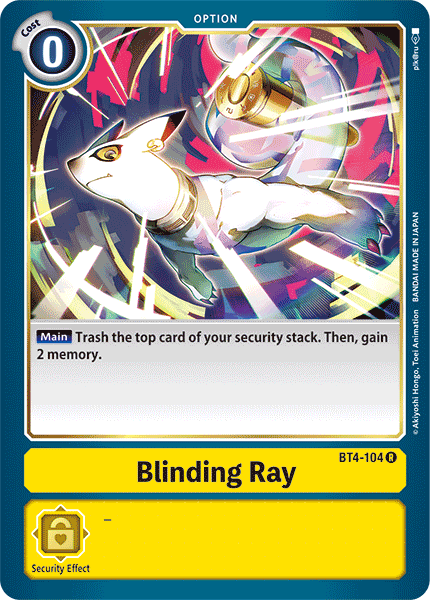 Blinding Ray [BT4-104] [Great Legend] | Card Merchant Takapuna