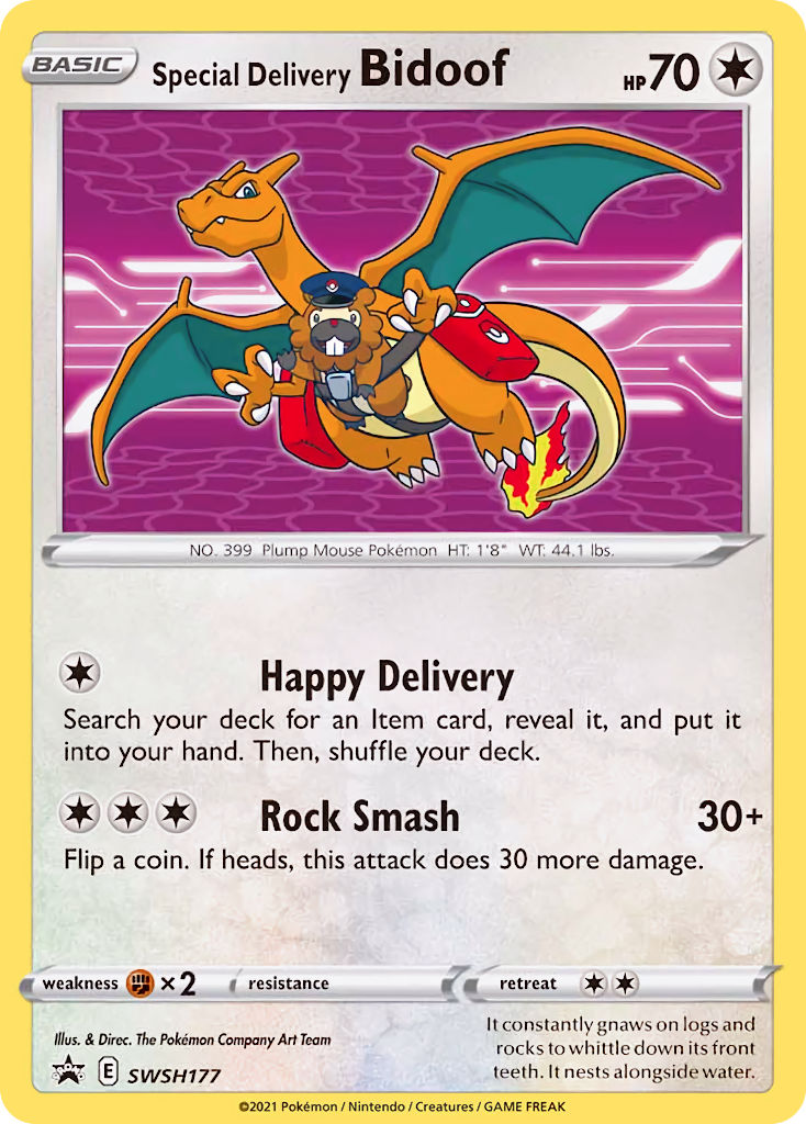 Special Delivery Bidoof (SWSH177) [Sword & Shield: Black Star Promos] | Card Merchant Takapuna