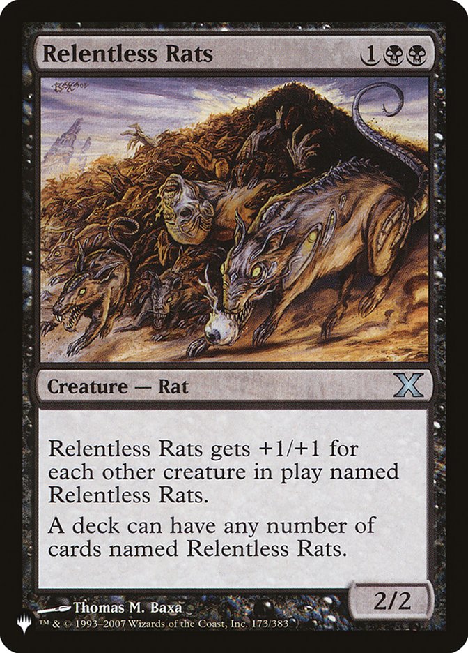 Relentless Rats [The List] | Card Merchant Takapuna