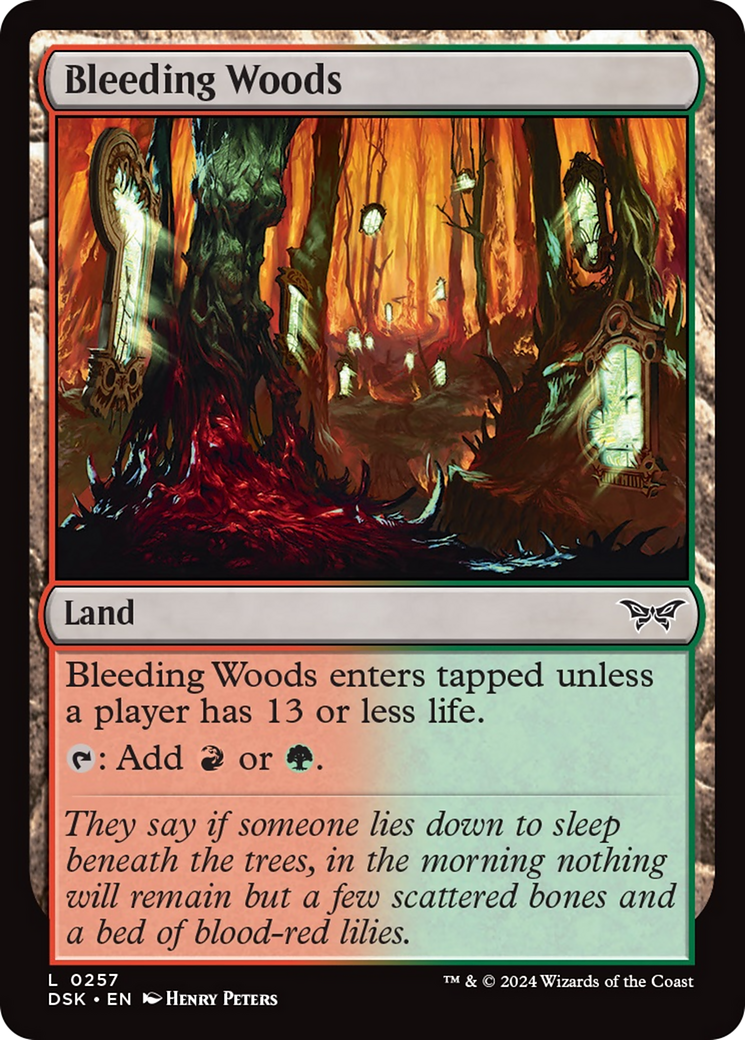 Bleeding Woods [Duskmourn: House of Horror] | Card Merchant Takapuna