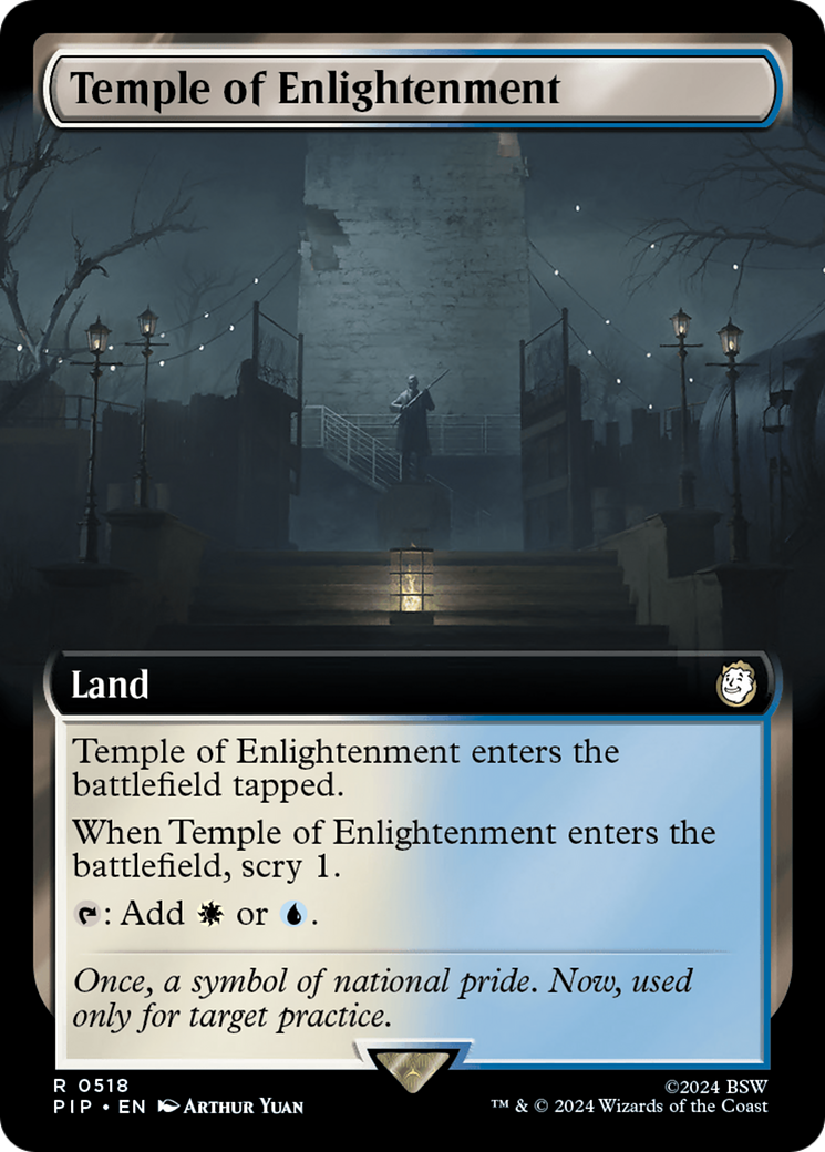 Temple of Enlightenment (Extended Art) [Fallout] | Card Merchant Takapuna