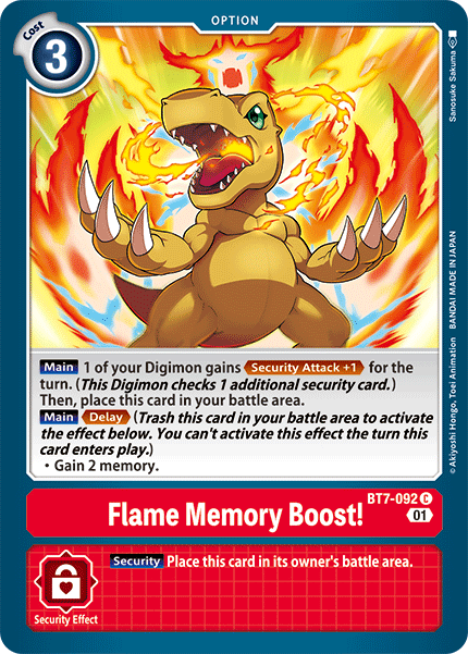 Flame Memory Boost! [BT7-092] [Next Adventure] | Card Merchant Takapuna