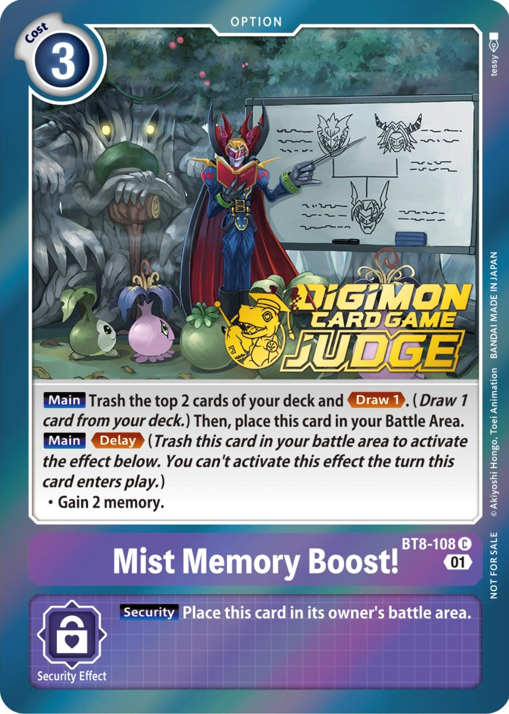 Mist Memory Boost! [BT8-108] (Judge Pack 3) [New Awakening Promos] | Card Merchant Takapuna