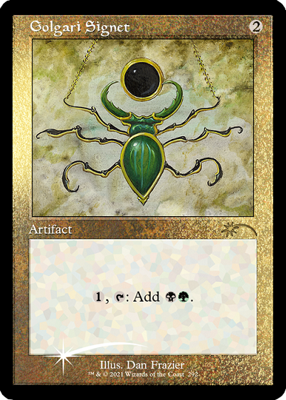 Golgari Signet (Retro) (Foil Etched) [Secret Lair Drop Series] | Card Merchant Takapuna