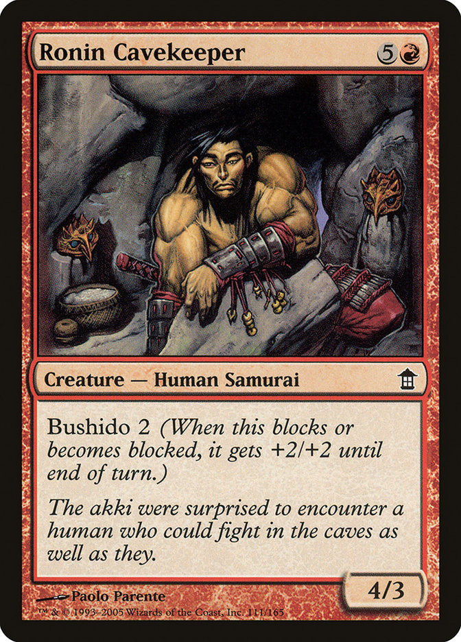 Ronin Cavekeeper [Saviors of Kamigawa] | Card Merchant Takapuna