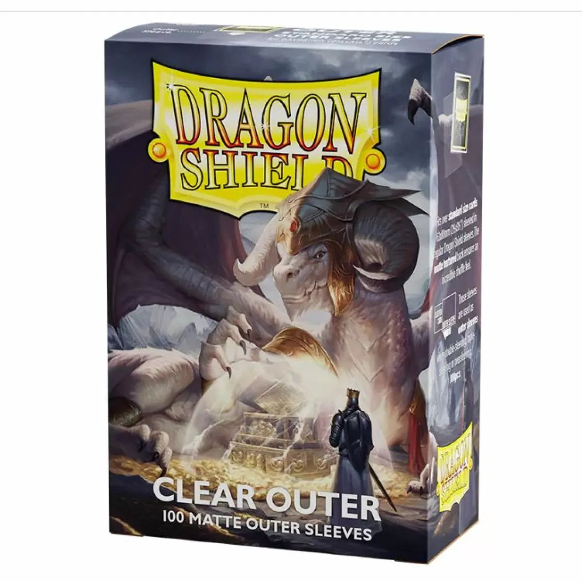 Dragon Shield - Outer Sleeves - Matte Clear Standard Size | Card Merchant Takapuna