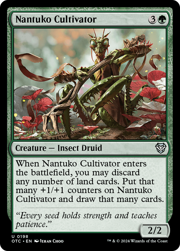 Nantuko Cultivator [Outlaws of Thunder Junction Commander] | Card Merchant Takapuna