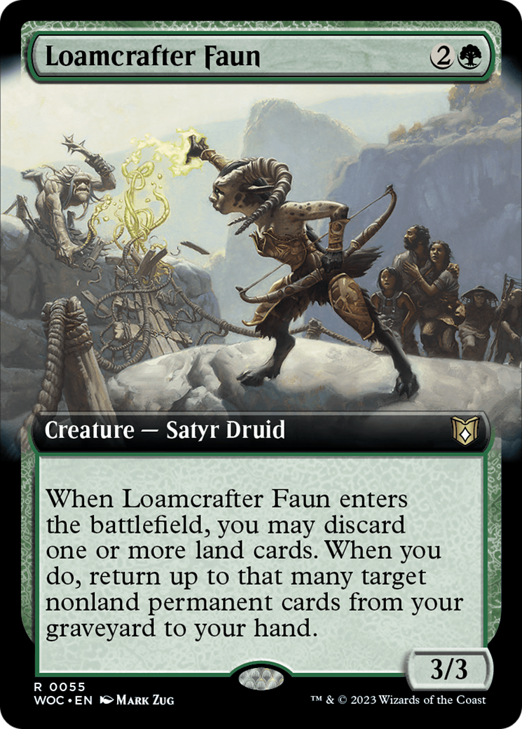 Loamcrafter Faun (Extended Art) [Wilds of Eldraine Commander] | Card Merchant Takapuna