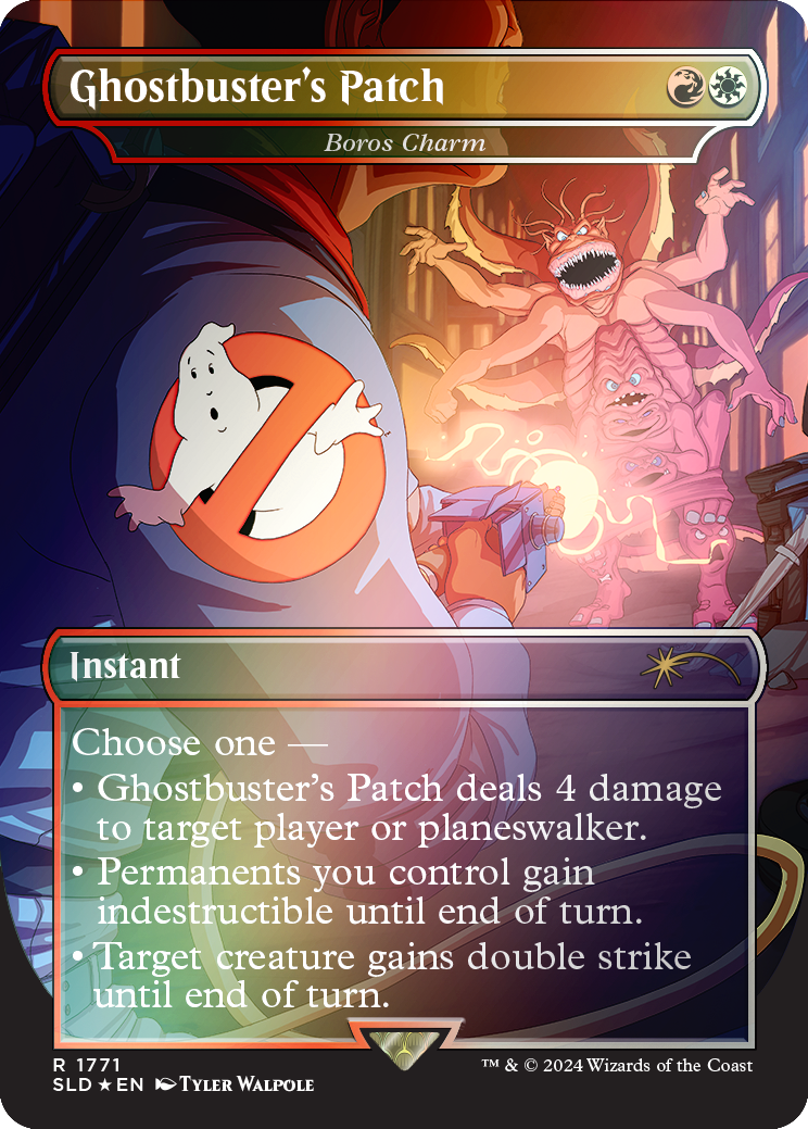 Ghostbuster's Patch - Boros Charm (Rainbow Foil) [Secret Lair Drop Series] | Card Merchant Takapuna