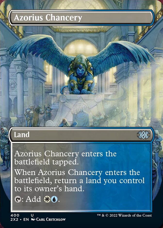 Azorius Chancery (Borderless Alternate Art) [Double Masters 2022] | Card Merchant Takapuna