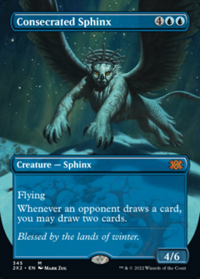 Consecrated Sphinx (Borderless Alternate Art) [Double Masters 2022] | Card Merchant Takapuna