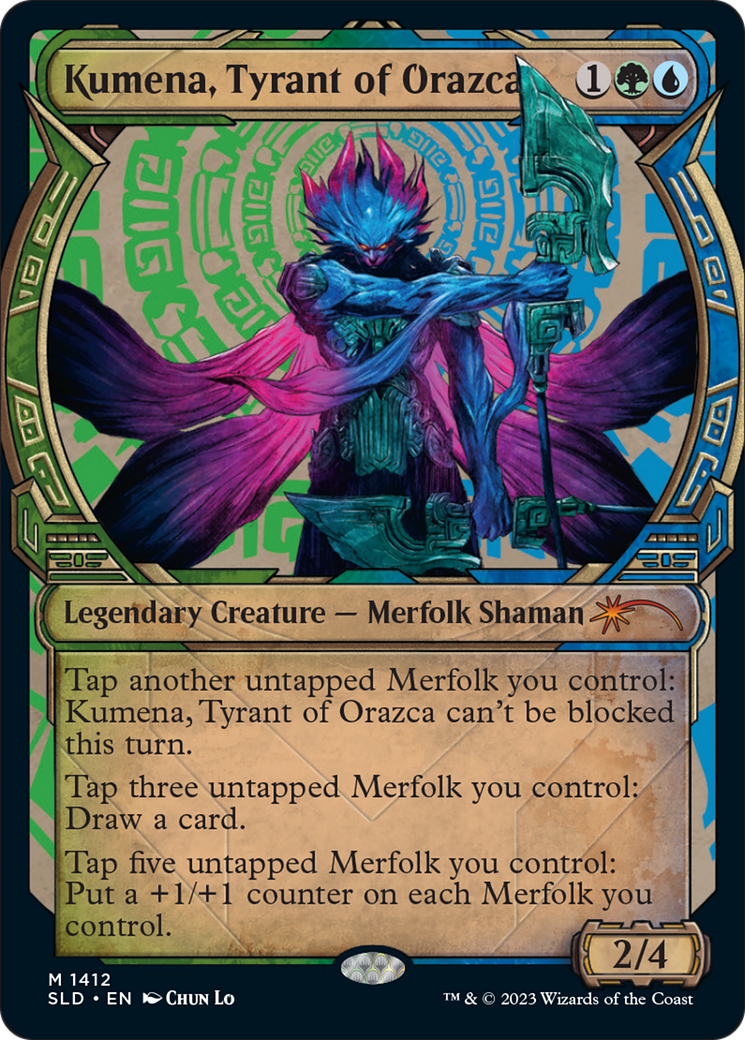 Kumena, Tyrant of Orazca (Rainbow Foil) [Secret Lair Drop Series] | Card Merchant Takapuna