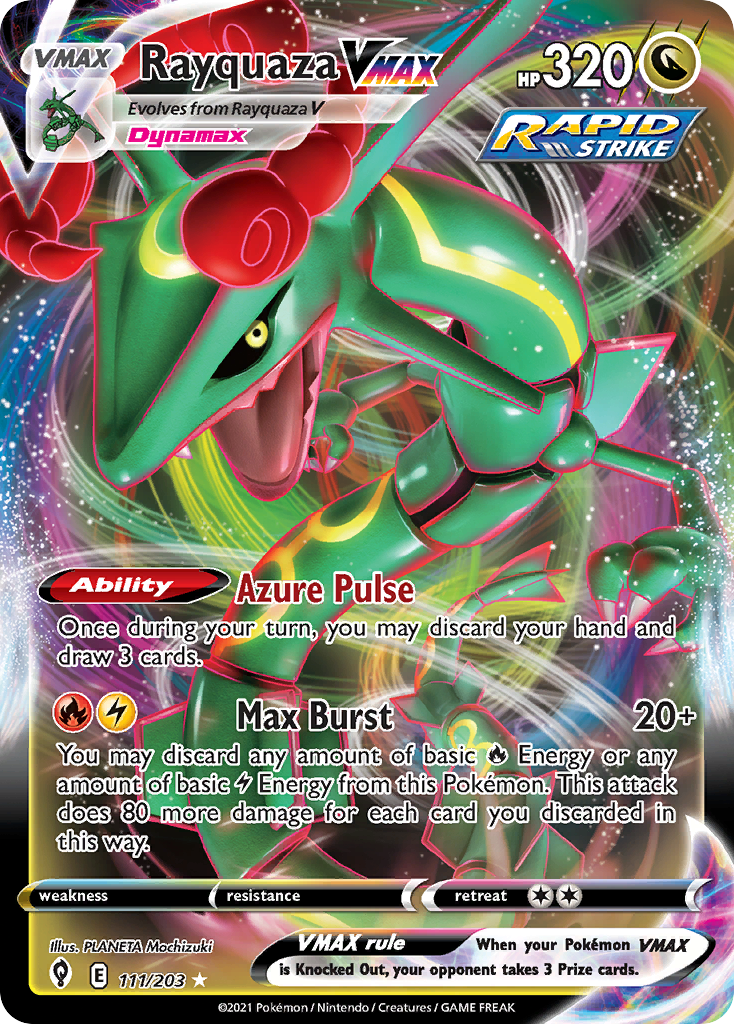 Rayquaza VMAX (111/203) (Jumbo Card) [Sword & Shield: Evolving Skies] | Card Merchant Takapuna