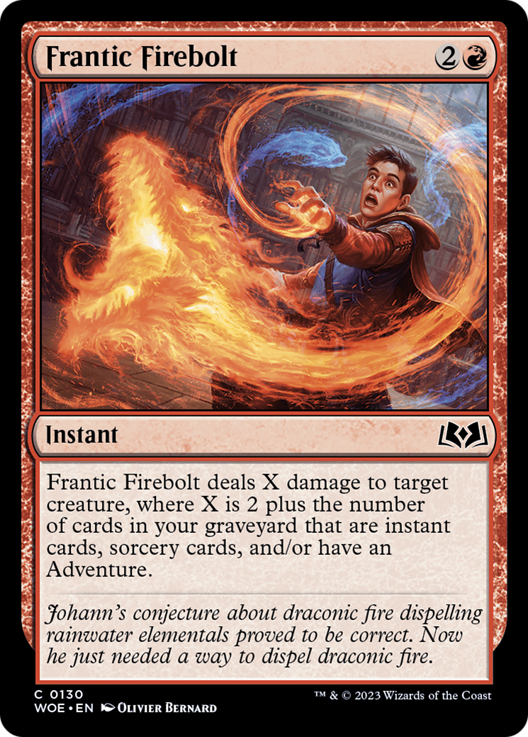 Frantic Firebolt [Wilds of Eldraine] | Card Merchant Takapuna