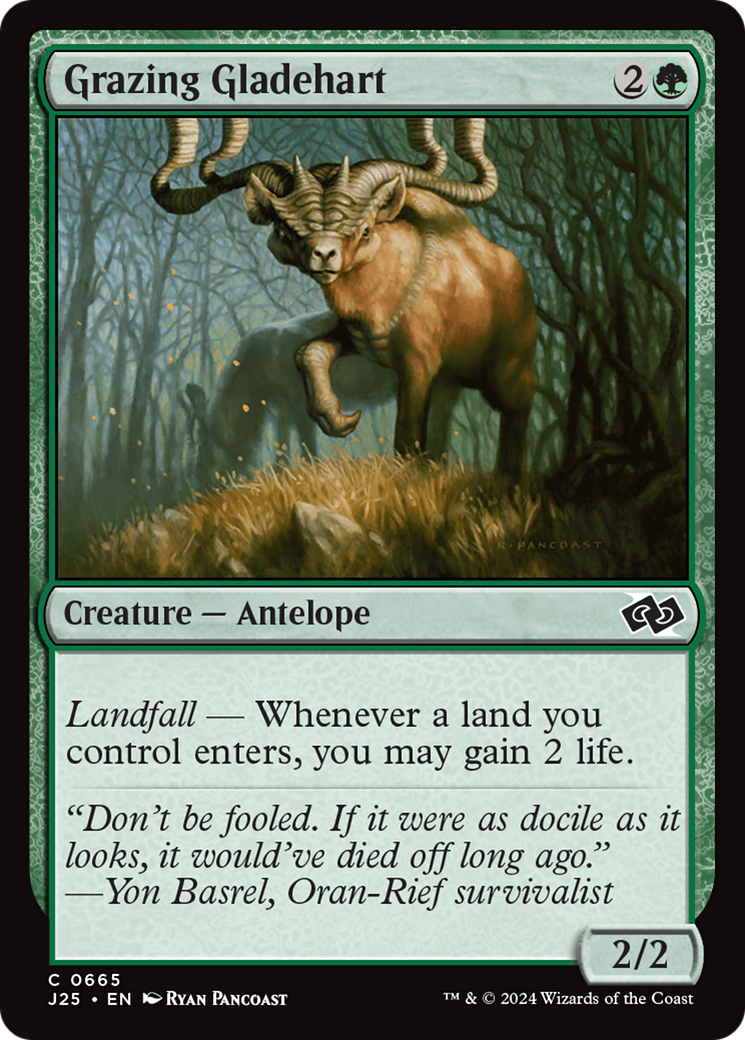 Grazing Gladehart [Foundations Jumpstart] | Card Merchant Takapuna