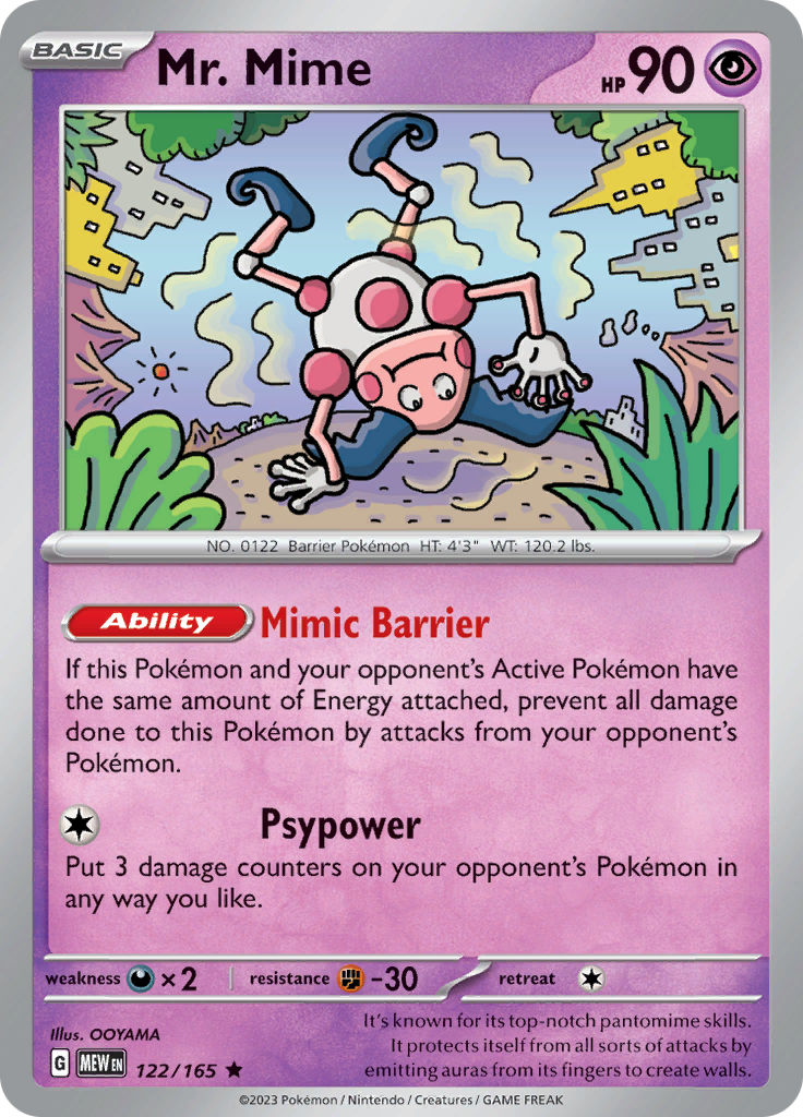 Mr. Mime (122/165) [Scarlet & Violet 151] | Card Merchant Takapuna