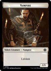 Vampire (0004) // Vampire Demon Double-Sided Token [The Lost Caverns of Ixalan Commander Tokens] | Card Merchant Takapuna