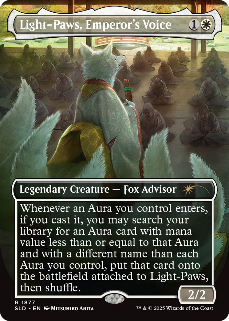 Light-Paws, Emperor's Voice (Rainbow Foil) [Secret Lair Drop Series] | Card Merchant Takapuna