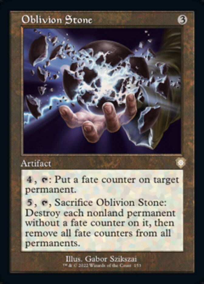 Oblivion Stone (Retro) [The Brothers' War Commander] | Card Merchant Takapuna