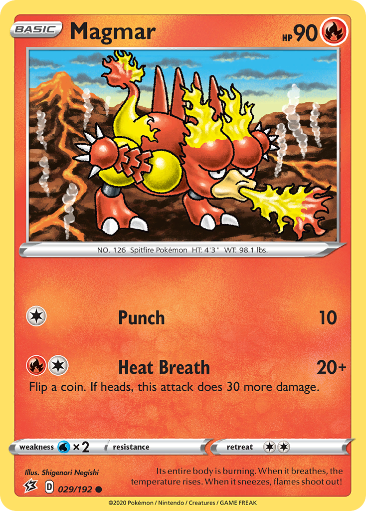 Magmar (029/192) [Sword & Shield: Rebel Clash] | Card Merchant Takapuna