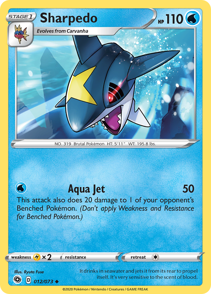 Sharpedo (012/073) [Sword & Shield: Champion's Path] | Card Merchant Takapuna