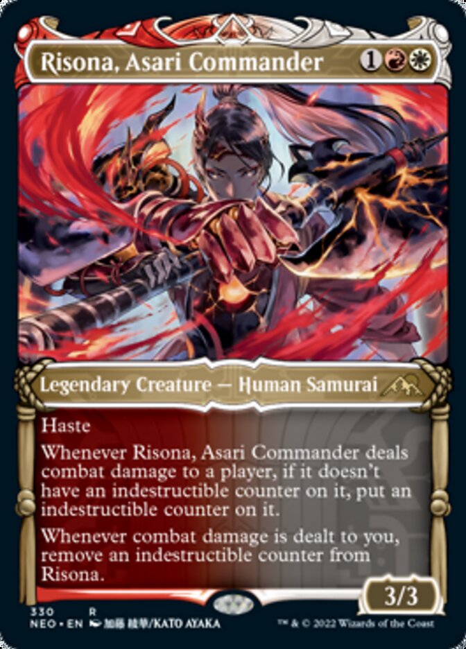 Risona, Asari Commander (Showcase Samurai) [Kamigawa: Neon Dynasty] | Card Merchant Takapuna