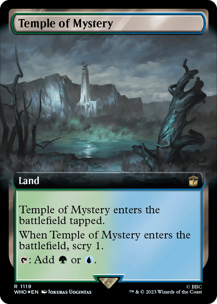 Temple of Mystery (Extended Art) (Surge Foil) [Doctor Who] | Card Merchant Takapuna