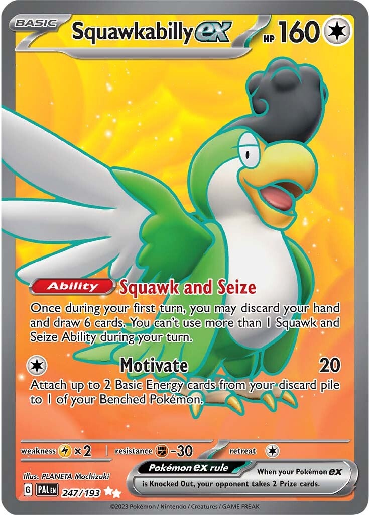 Squawkabilly ex (247/193) [Scarlet & Violet: Paldea Evolved] | Card Merchant Takapuna