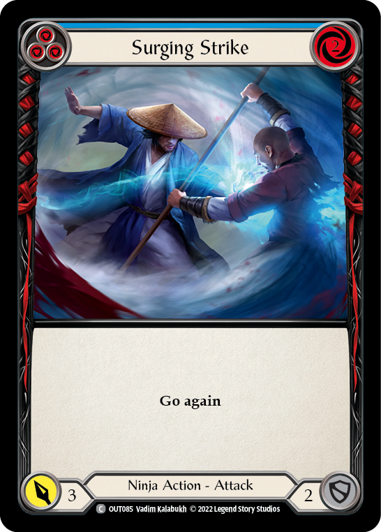 Surging Strike (Blue) [OUT085] (Outsiders) | Card Merchant Takapuna