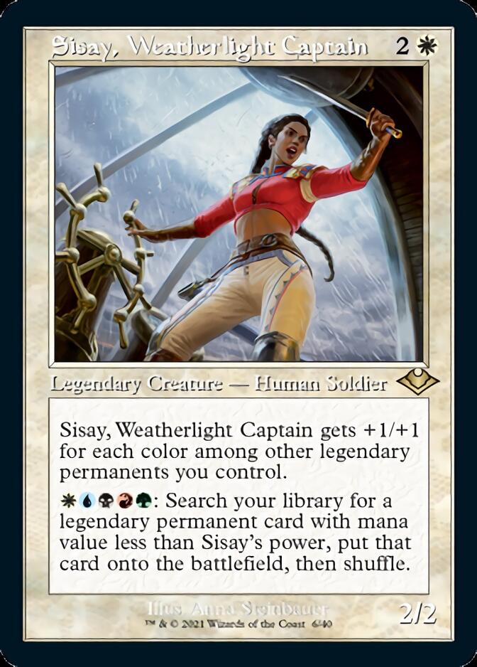 Sisay, Weatherlight Captain (Retro Foil Etched) [Modern Horizons] | Card Merchant Takapuna