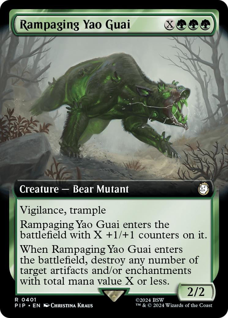 Rampaging Yao Guai (Extended Art) [Fallout] | Card Merchant Takapuna