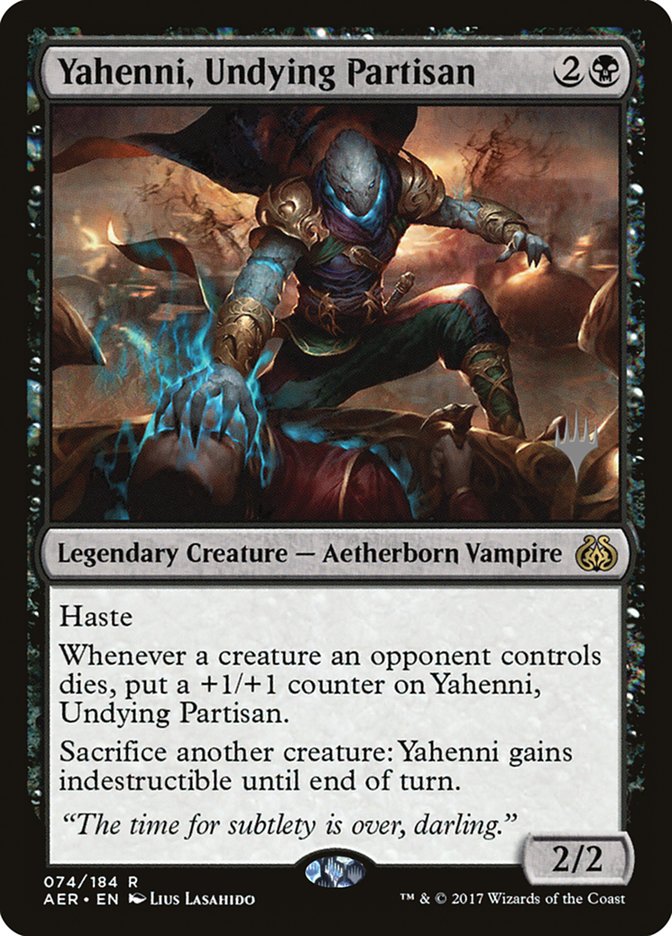 Yahenni, Undying Partisan (Promo Pack) [Aether Revolt Promos] | Card Merchant Takapuna