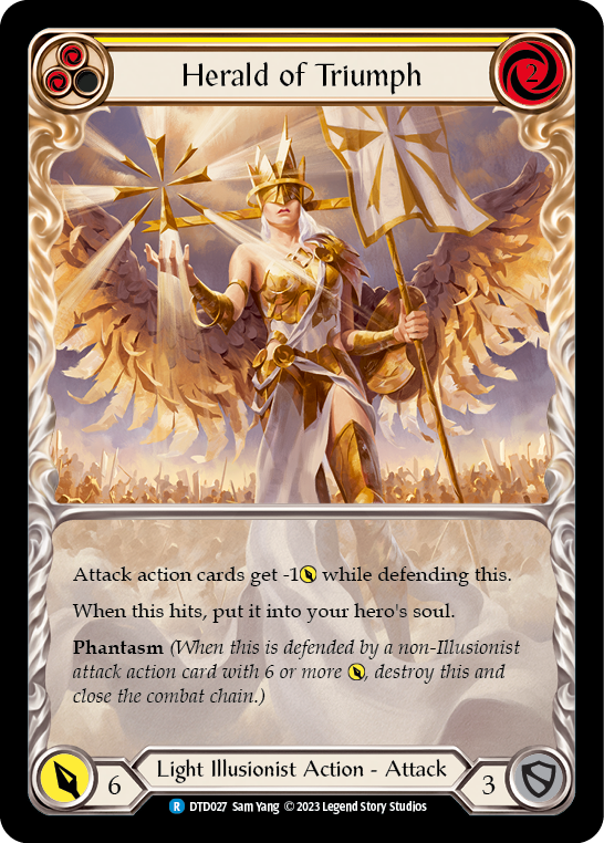 Herald of Triumph (Yellow) [DTD027] (Dusk Till Dawn) | Card Merchant Takapuna