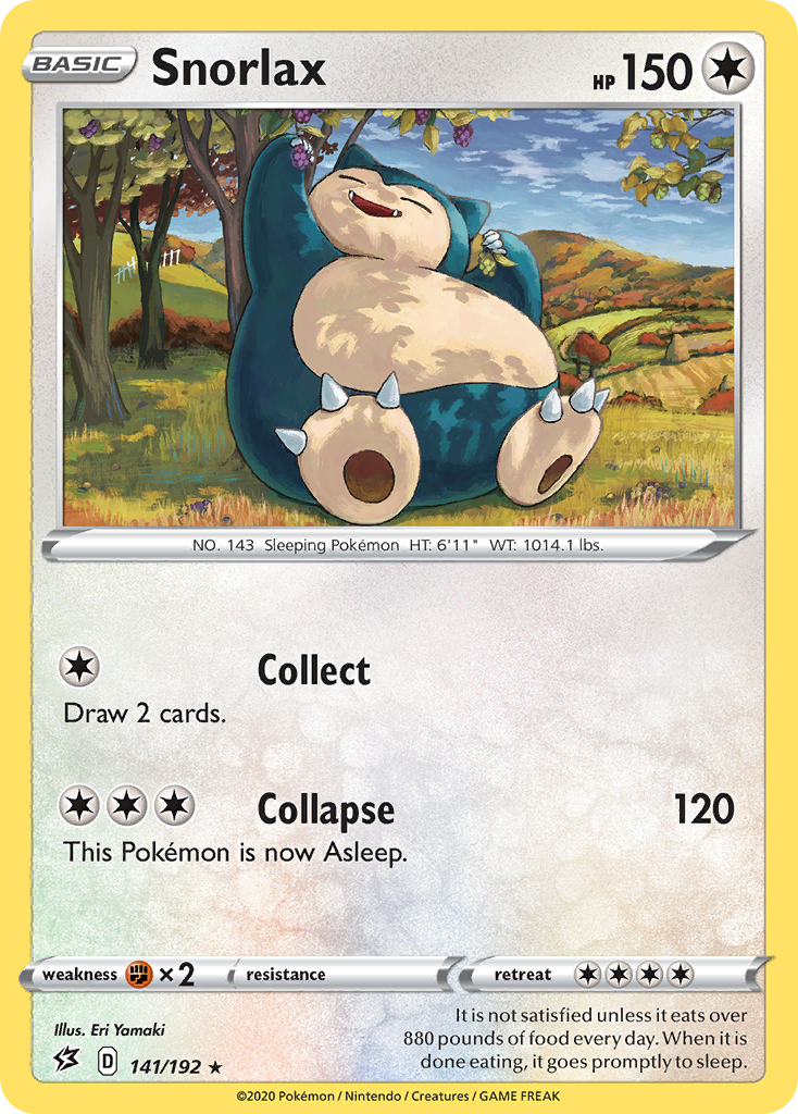 Snorlax (141/192) [Sword & Shield: Rebel Clash] | Card Merchant Takapuna