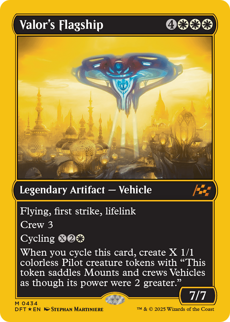 Valor's Flagship (First-Place Foil) [Aetherdrift] | Card Merchant Takapuna