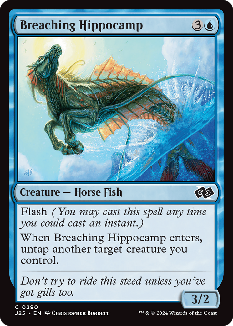 Breaching Hippocamp [Foundations Jumpstart] | Card Merchant Takapuna