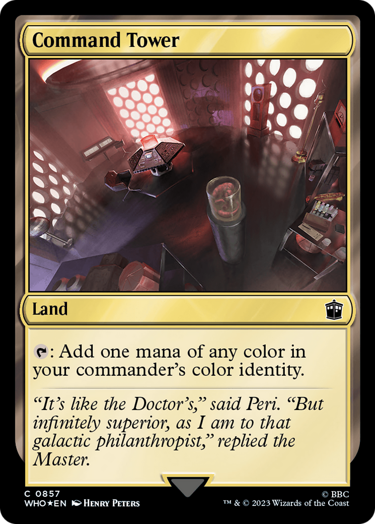 Command Tower (0857) (Surge Foil) [Doctor Who] | Card Merchant Takapuna