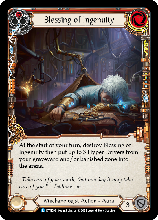 Blessing of Ingenuity (Red) [DYN098] (Dynasty) | Card Merchant Takapuna