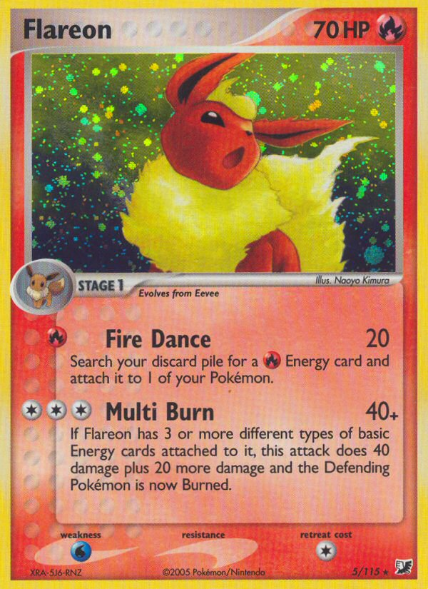 Flareon (5/115) [EX: Unseen Forces] | Card Merchant Takapuna