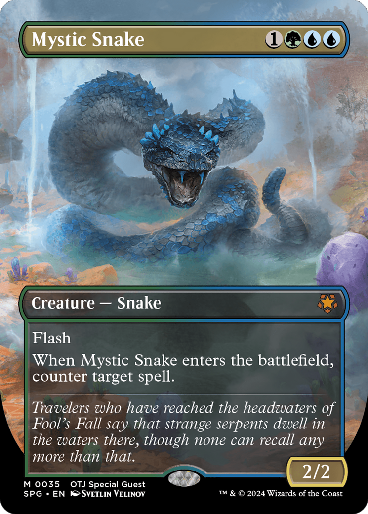 Mystic Snake (Borderless) [Outlaws of Thunder Junction Special Guests] | Card Merchant Takapuna