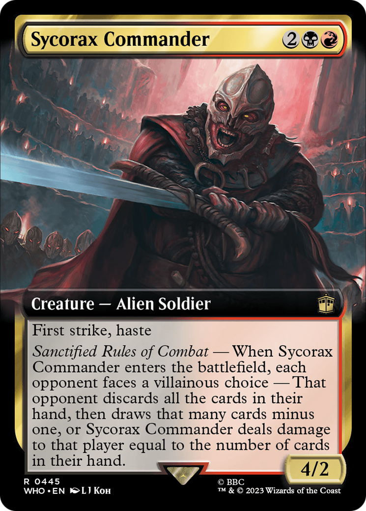 Sycorax Commander (Extended Art) [Doctor Who] | Card Merchant Takapuna